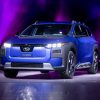 Subaru e-outback tijdens de introductie op het autosalon van New York